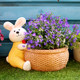 Kreative Kaninchen-Gartendekoration, Cartoon-nette Tier-Ornamente, Garten, Balkon, Landschaftsgestaltung, Layout, Kunst, Blumentopf im Freien