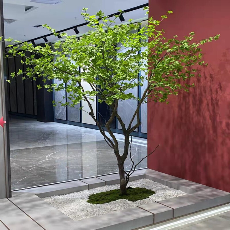 仿真日本吊钟树绿植造景大型橱窗样板间装饰马醉木北欧风绿色假树 - 图0