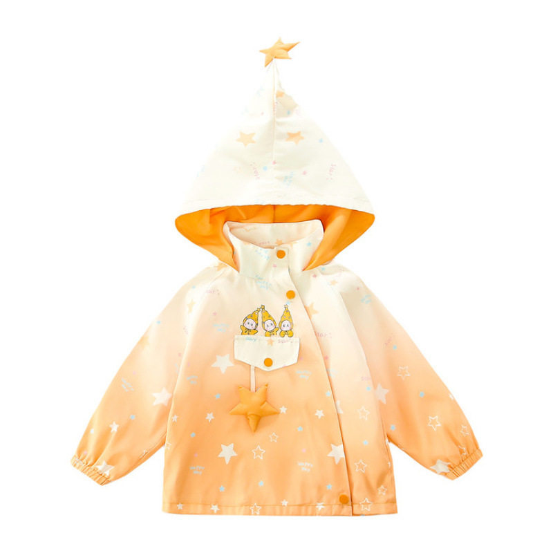 女童洋气星星冲锋衣时髦春装儿童百搭立领外套宝宝春季新款户外服,淘宝优惠券,粉丝福利购,淘宝优惠卷