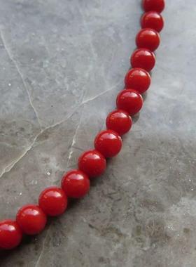 『古韵』高古一线迷你老药师旁系天珠千年老药师珠美品红珠手链