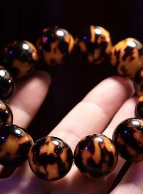 龟壳帽色满血手串手链男女情侣款念珠文玩霸气文玩佛珠