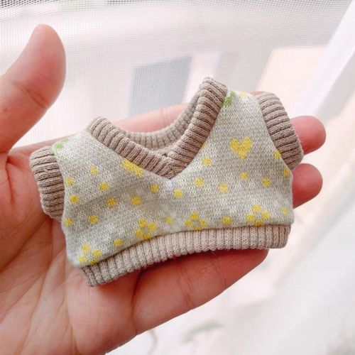 10cm娃衣棉花娃娃衣服马甲背心胖胖体海星体可穿裤子Y套装春秋季 - 图0