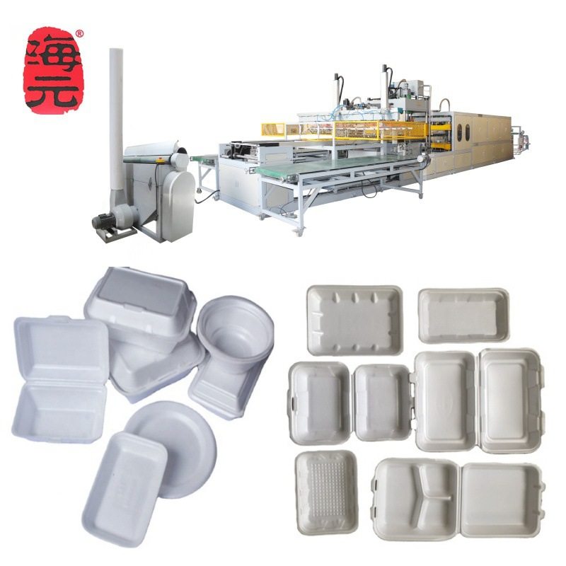 外卖打包盒机器 一次性发泡餐盒设备 泡沫盘机器 餐盒成型机 - 图3