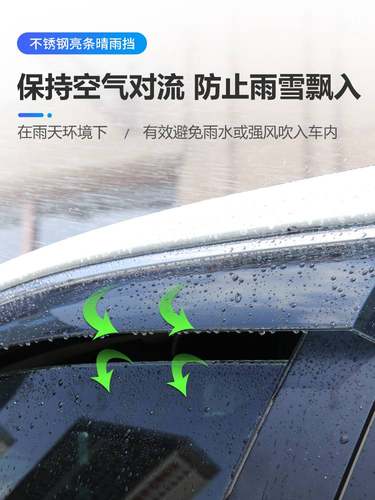 2023款广汽埃安Y汽车PLUS配件Aion用品YPLUS晴雨挡车窗雨眉挡雨板 - 图1