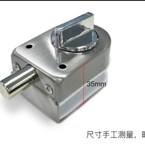 无框玻璃门地插锁 铁门木门明装插销锁玻璃门指纹锁配套地锁 - 图0
