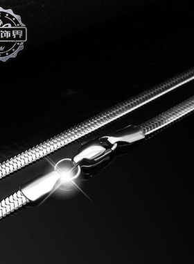 个性时尚男女款情侣项链扁y平锁骨短款刀片链吊坠配链配饰品