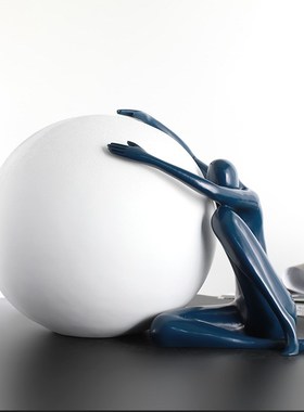 简约现代创意艺术摆件样s板房玄关极简酒店别墅客厅家居软装饰品