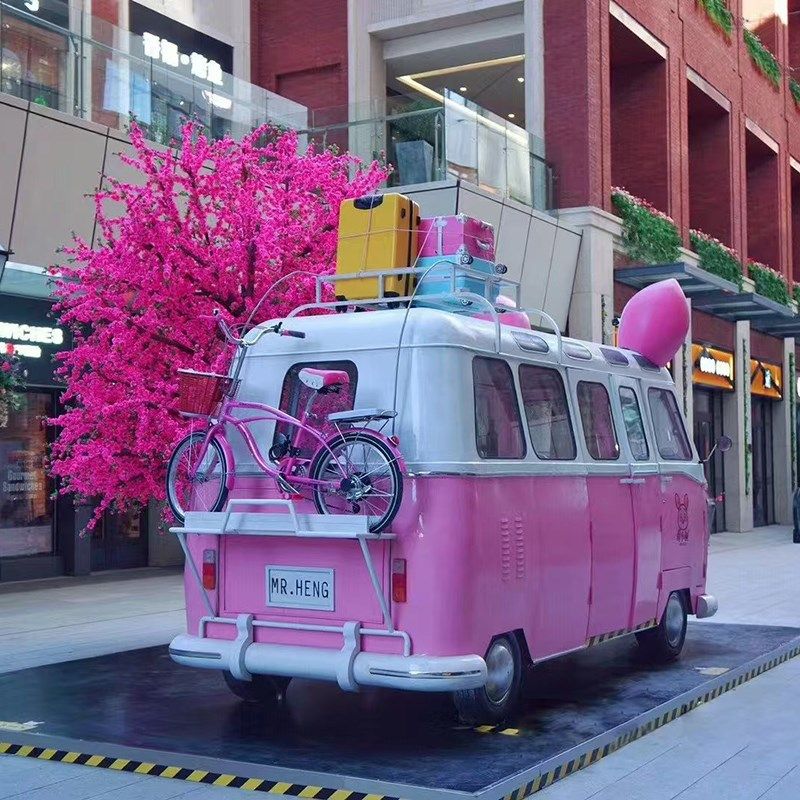 定制商场景区网红美陈装饰餐车奶茶咖啡多功能饮品车美食模型车,淘宝优惠券,粉丝福利购,淘宝优惠卷