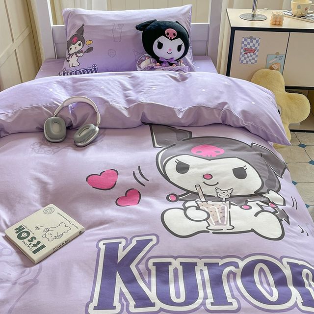 Pure cotton college dormitory bedding three-piece set single cotton sheet quilt Q set four-piece set quilt