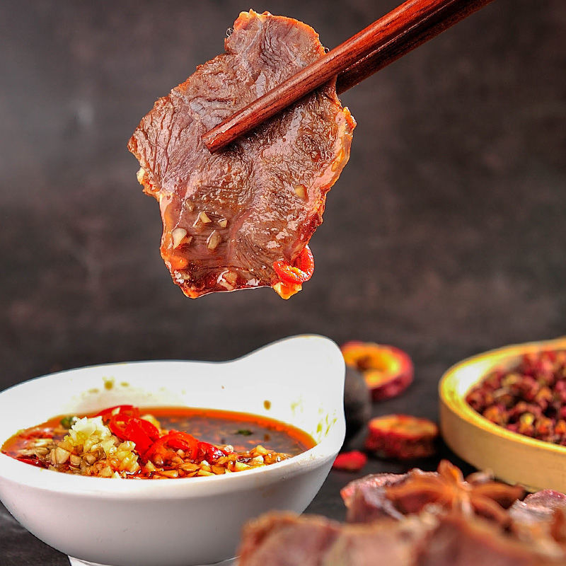 正宗内蒙古草原酱牛肉五香黄牛肉熟食卤味真空开袋即食熟食店成品 - 图0