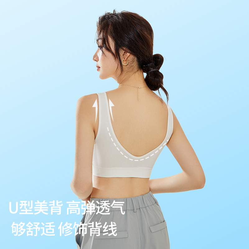 MiiOW/猫人运动内衣女高强度健身跑步防震瑜伽服一体美背心式文胸 - 图3