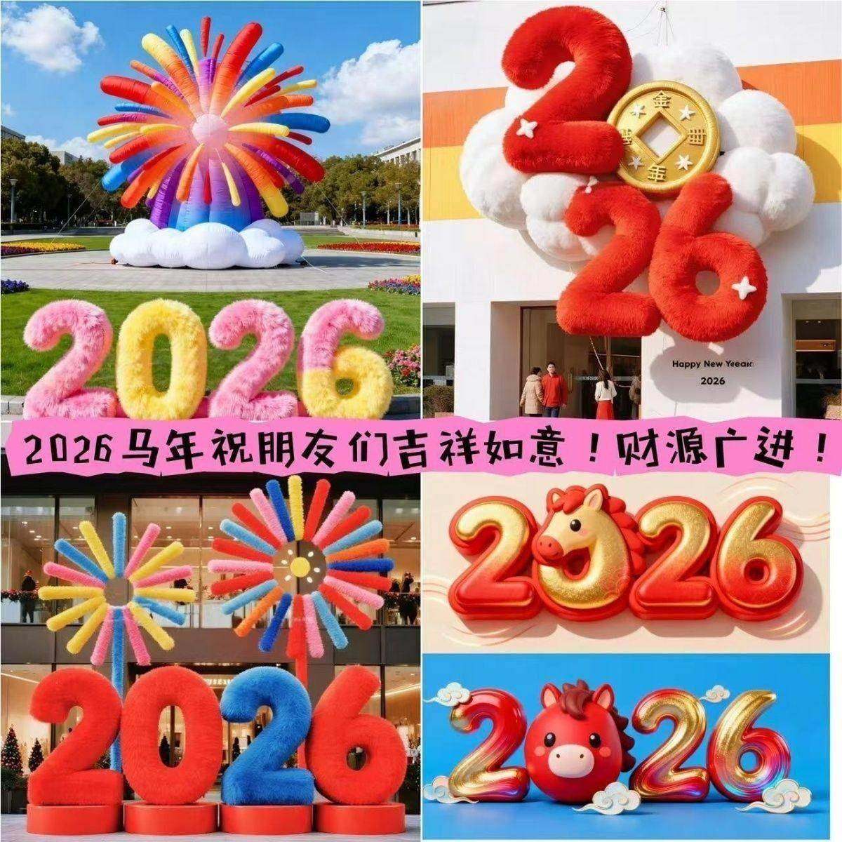 马年创意福字气模充气网红马到橙功拍马屁新年氛围节日装饰美陈,淘宝优惠券,粉丝福利购,淘宝优惠卷