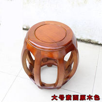 Oyule 2021 new products Chinese imitation ancient drum stool solid wood round stool wood drum pier embroidered pier with bench guzheng stool short stool