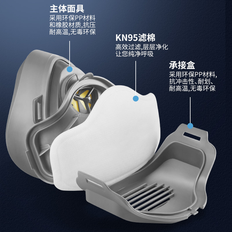 3200防尘口罩工业粉尘打磨煤矿专用防尘肺猪鼻子KN95灰尘防护面具,淘宝优惠券,粉丝福利购,淘宝优惠卷