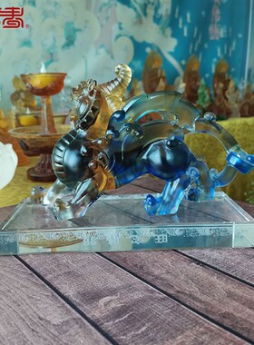 琉璃旺宅摆件乔迁开业上市礼品时尚创意家居装饰品定制刻字