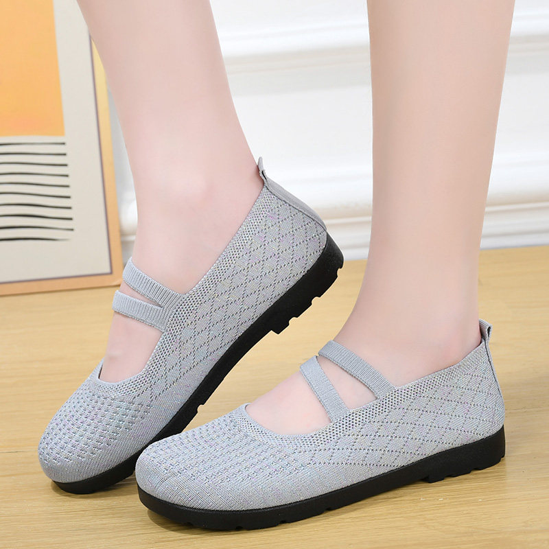老北京布鞋女妈妈鞋透气防滑软底飞织网面鞋中老年休闲女鞋健步鞋,淘宝优惠券,粉丝福利购,淘宝优惠卷