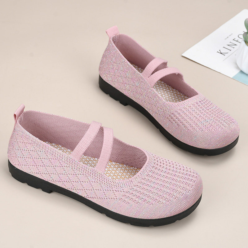 老北京布鞋女妈妈鞋透气防滑软底飞织网面鞋中老年休闲女鞋健步鞋,淘宝优惠券,粉丝福利购,淘宝优惠卷