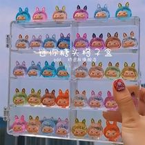 Cute Grain Containing Jar Fruit Cute Grain Photo Frame Display Case Mini Sugar Head Containing box Sub-grid with lid anti-dust play