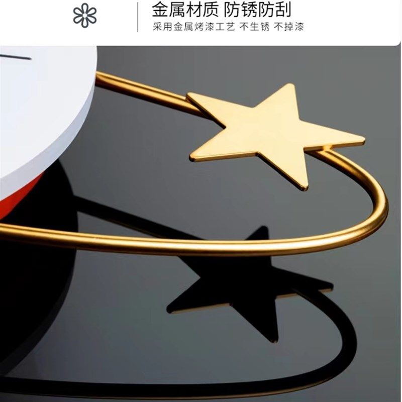 钟表挂钟客厅星星装饰静音家用高级感现代轻奢简约挂墙餐厅时钟,淘宝优惠券,粉丝福利购,淘宝优惠卷