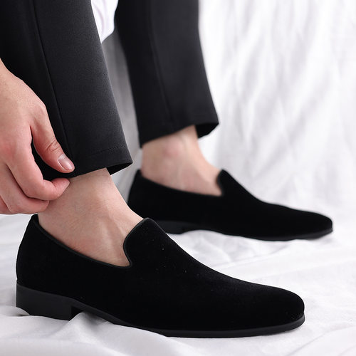 2026shoes for men新款一脚蹬鞋百搭耐磨休闲四季男士轻便套脚懒 - 图0