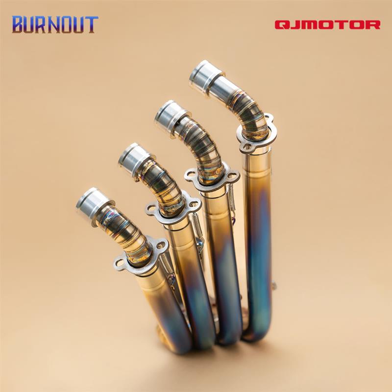 适用于QJMOTO赛800赛600RS原厂外观阀门排气钛合金排气 - 图2