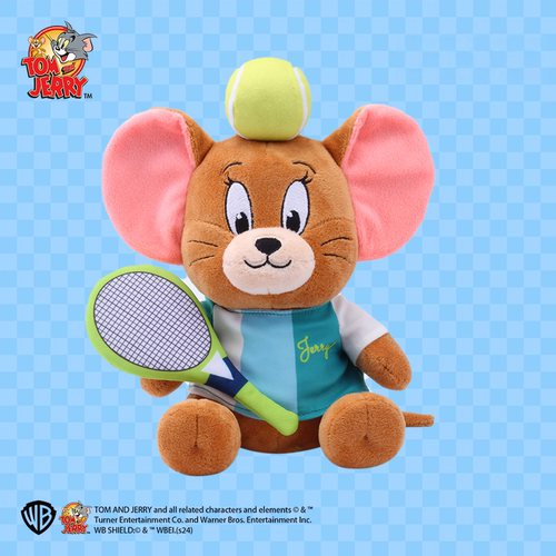 猫和老鼠正版周边Tom and Jerry毛绒公仔摆件运动系列装饰玩偶 - 图2