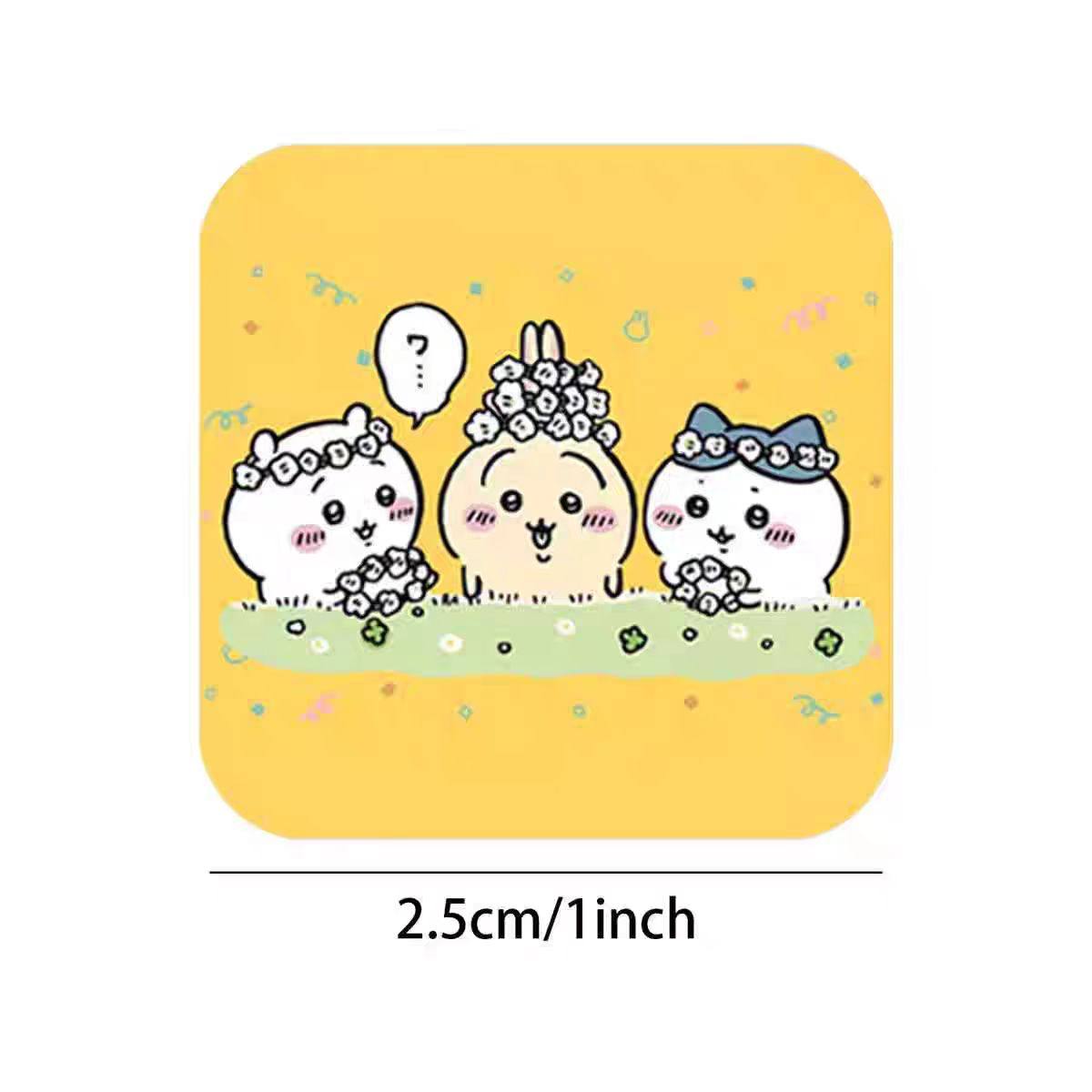 500贴/卷可爱chiikawa吉伊卡哇小八乌萨奇贴纸手账装饰礼品包装,淘宝优惠券,粉丝福利购,淘宝优惠卷