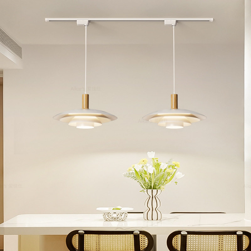 轨道餐厅吊灯飞碟创意滑轨餐桌吧台北欧丹麦可移位多头ph5饭厅灯,淘宝优惠券,粉丝福利购,淘宝优惠卷