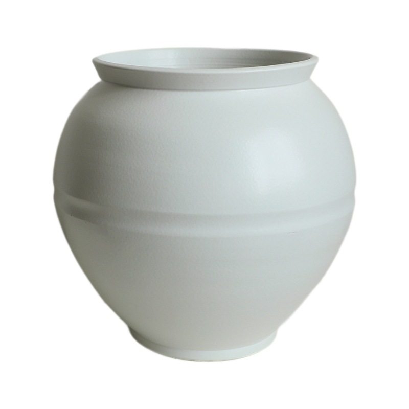 现代简约大口白色现代落地月亮罐陶瓷花瓶客厅装饰品民宿摆件批发,淘宝优惠券,粉丝福利购,淘宝优惠卷