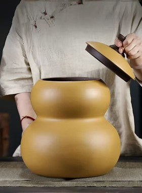 陶瓷葫芦摆件《福禄满堂》客厅招财玄关办公室U聚财化五黄二黑