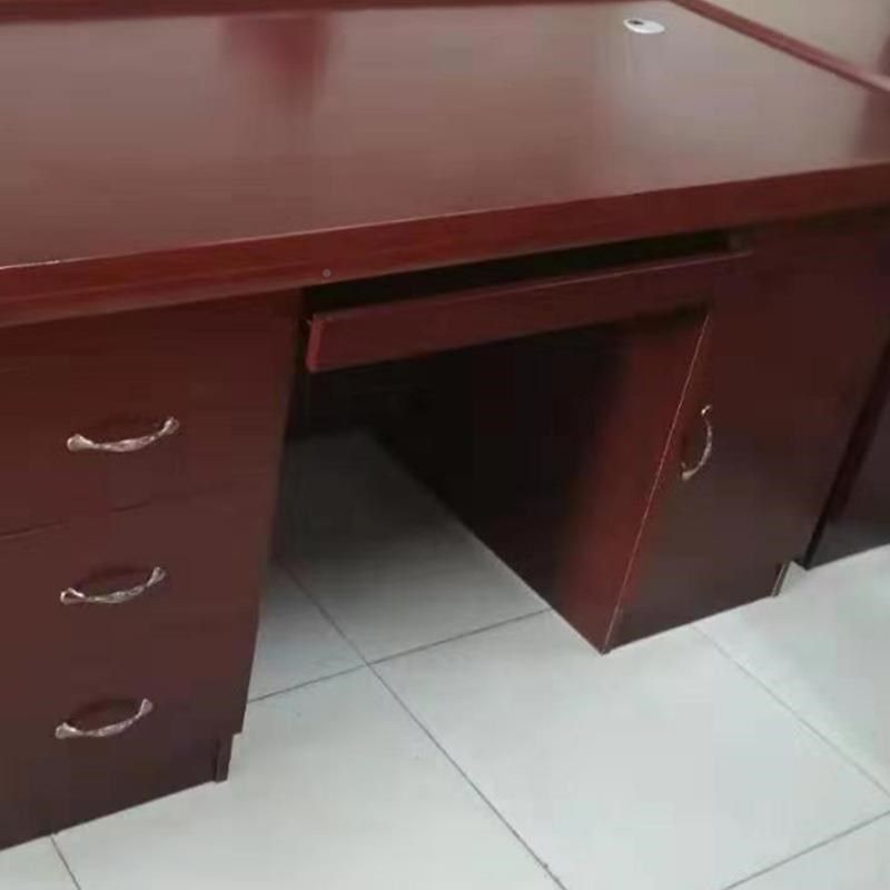 木皮油漆办公桌贴写木单人职脑员电桌商用K办公桌单位皮教师字台1,淘宝优惠券,粉丝福利购,淘宝优惠卷