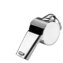 Bamboo Special Life Whistle Stainless Steel Silver high frequency treble Whistle Whistle for Life Lifesaving Whistle Enterprise Customisation