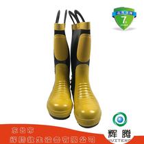 Applicable anti-slip fire extinguishing protection boots 3C boot rubber boots anti-cut anti-acid and acid-base rubber boots with steel plate fire protection