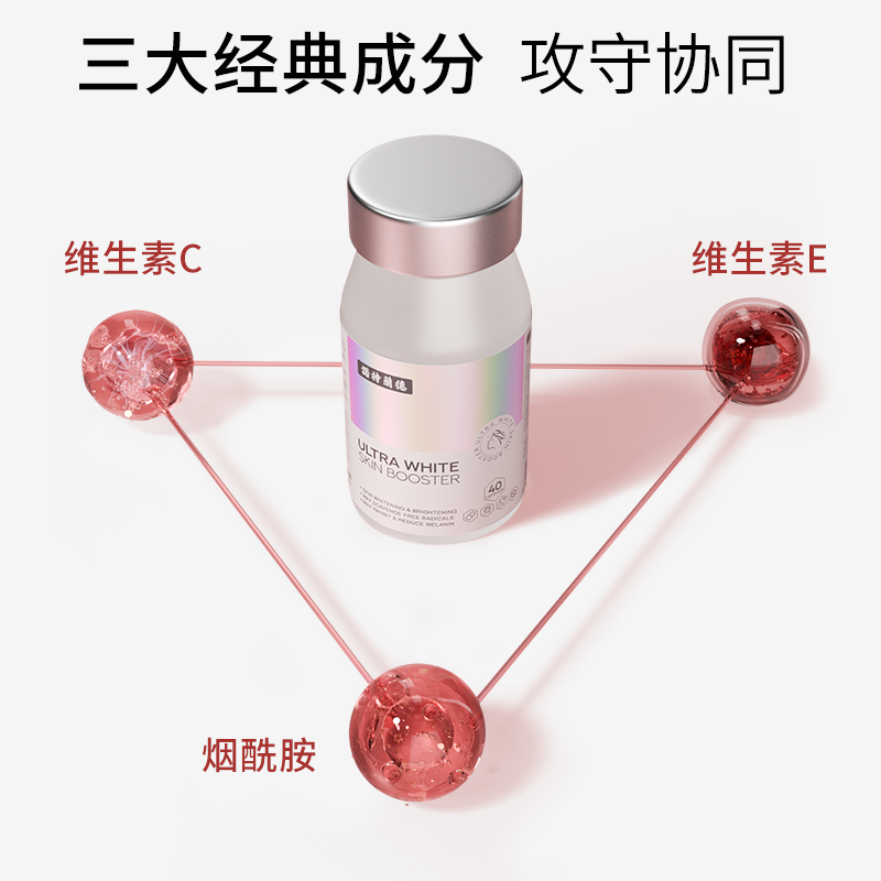 诺特兰德光白瓶美白丸男女内服去黄抗糖维c维e烟酰胺虾青素正品
