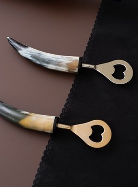 复古手工高档彩贝树脂不锈钢啤酒饮料开瓶器启瓶器U厨房酒水吧摆