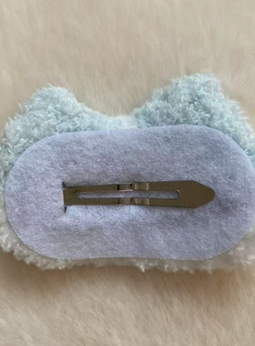 无注册商标手工编织小猫发夹