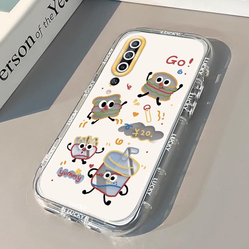 适用小米9手机壳mini10/S硅胶10pro全包小米11软壳11青春版防摔防滑外壳保护套卡通时尚小众透明泡芙壳汉堡 - 图2