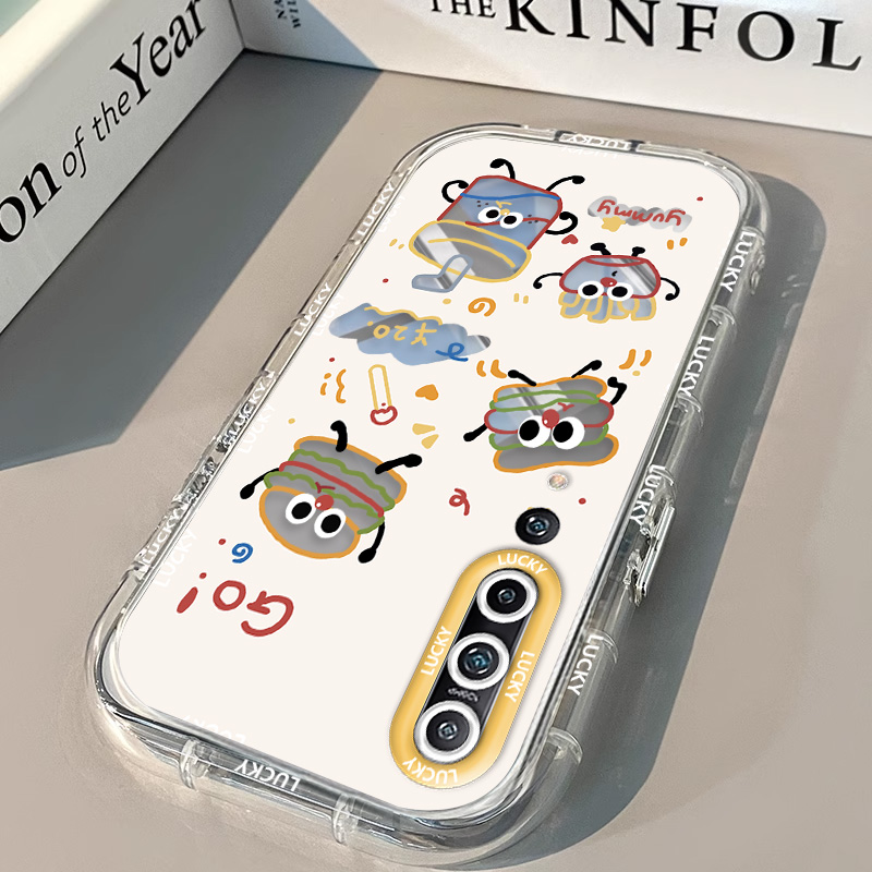 适用小米9手机壳mini10/S硅胶10pro全包小米11软壳11青春版防摔防滑外壳保护套卡通时尚小众透明泡芙壳汉堡 - 图1