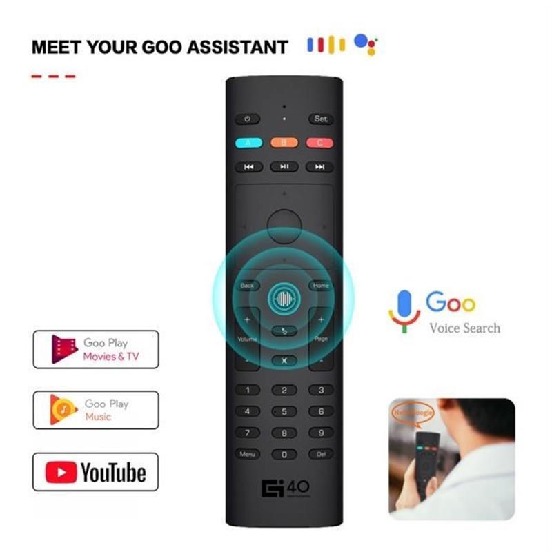 2.4G Wireless Air Mouse Voice Remote for PC Projector Androi - 图0