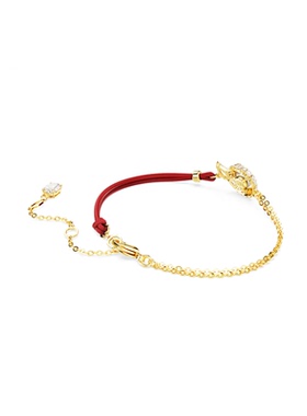 施华洛世奇生肖蛇珍珠红绳手链