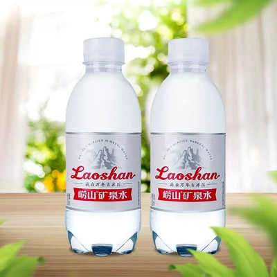 【中华老字号】崂山精矿泉水330ml*24瓶便携装天然饮用水小瓶水
