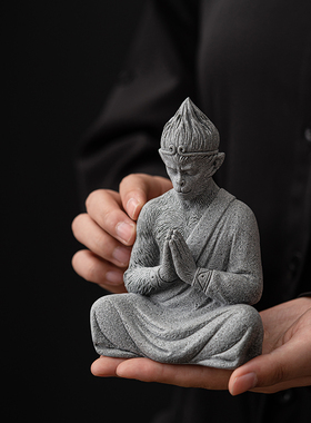 敦铭堂青砂石青砂石茶宠招财客厅