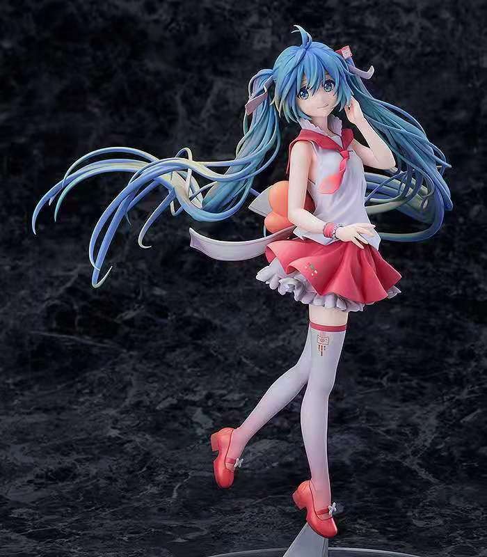 Hatsune figure beautiful girl model anime two-dimensional figure toy birthday gift desktop model chassis ornaments