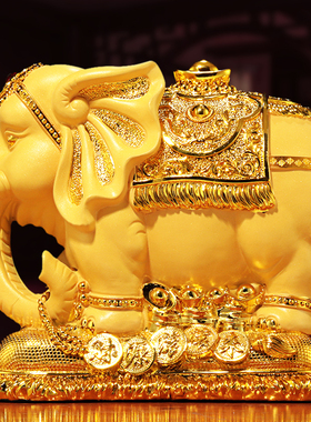 极速大象存钱罐领导高档办公室桌面客厅摆件高端大气W上档次电视