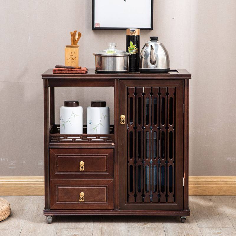 新中式实木茶水柜花梨木茶水台下置水F桶客厅家用茶台茶边柜烧水,淘宝优惠券,粉丝福利购,淘宝优惠卷