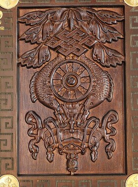 藏式摆件实木雕花经书架十相自在摩尼宝看书O架阅读架可折叠民族