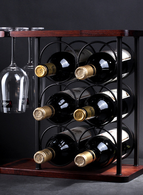 创意红酒杯架倒挂悬挂家用酒柜装饰品摆件欧O式简约挂杯架高脚杯