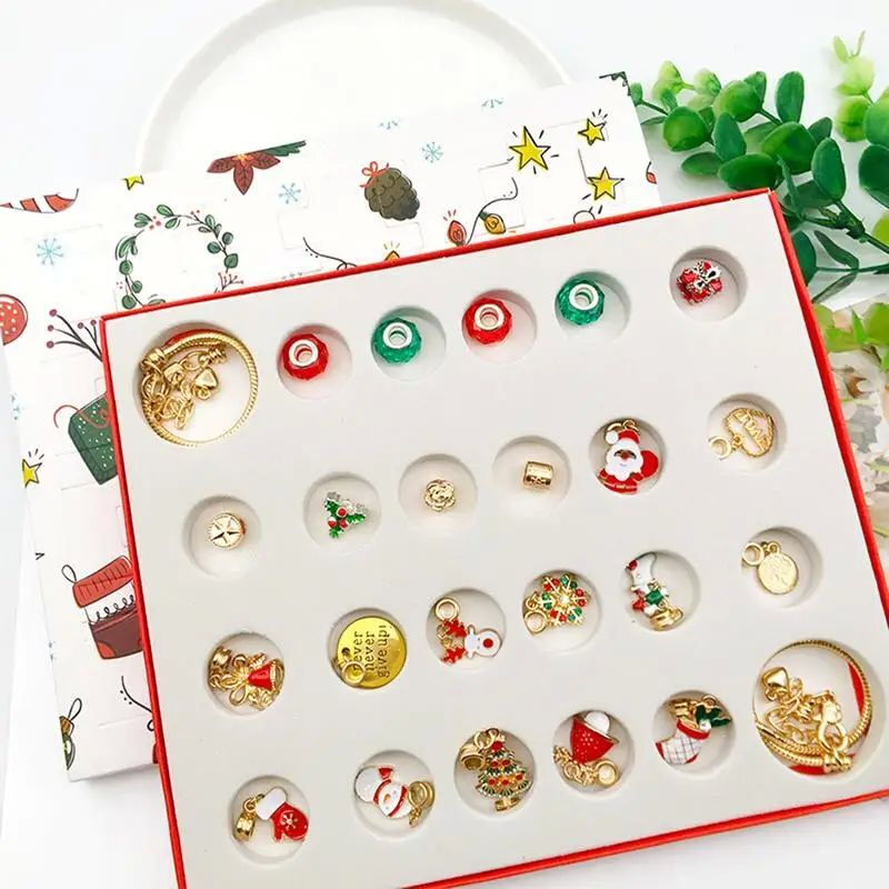 Advent Calendar 2023 Christmas DIY beautiful Bracelet Countd-图2