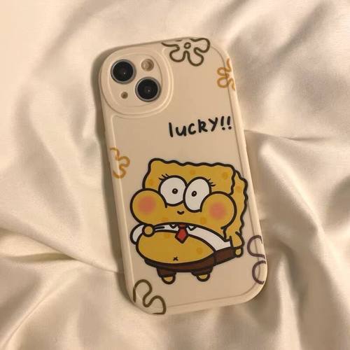 海绵宝宝适用OPPO Reno8Pro手机壳A96/A92/A93保护findX5p卡通reno11女r11s/r15x可爱realmGT2男R17软a52/a56 - 图0