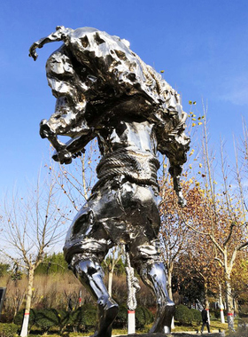 园林景观不锈钢抽象艺术品摆件户外D大型塑像制作城市公园创意雕